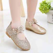 Load image into Gallery viewer, Girls Soft Bottom Sequins Flowers Non-slip Princess Shoes